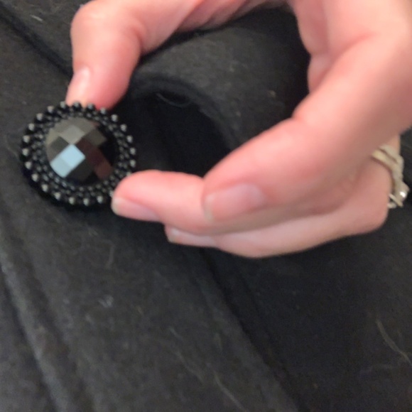 Betsey Johnson size 4 black dress coat - Picture 5 of 5